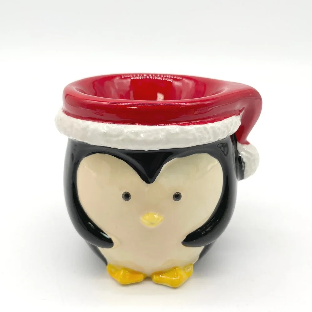 Scentsy Baby Tux Mini Wax Warmer‎ Penguin Santa Hat Holiday Christmas Whimsy